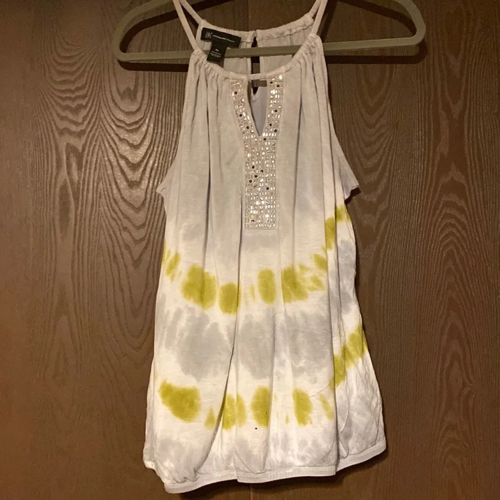 INC Sleeveless Gray Ombre Top - Picture 2 of 4